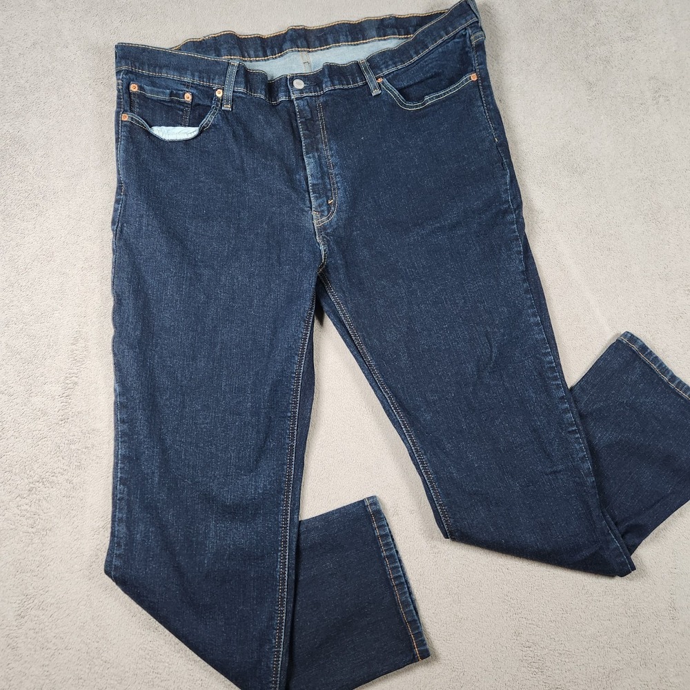 Levis 541 Athletic Jeans Mens size 44x32 Dark Blue Denim Straight Taper
